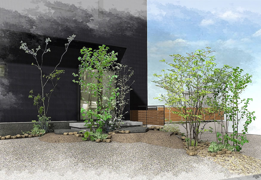 掛川市の造園・外構　そよ風ガーデン　施工事例１３